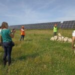 réalisation de pierriers et hibernaculum au sein d'unecentrale photovoltaïque et inspecté lors du suivi écologique