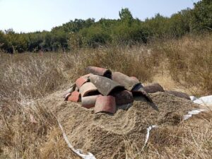 Etape 2 construction d'un hibernaculum - génie écologique La Garonnaise