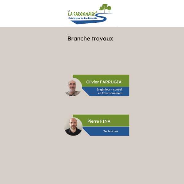 equipe pôle travaux - bureau d'études en environnement SOE Ingénierie Conseil et entreprise de travaux en génie écologique La Garonnaise - Occitanie